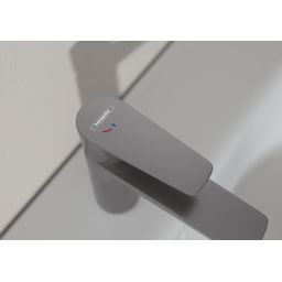 Hansgrohe Talis E bateria umywalkowa stojąca czarny chrom szczotkowany 71714340