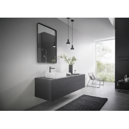 Hansgrohe Talis E bateria umywalkowa stojąca wysoka czarny chrom szczotkowany 71717340