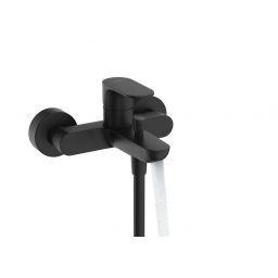 Hansgrohe Rebris S bateria wannowo-prysznicowa ścienna czarny mat 72440670
