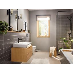 Hansgrohe Rebris E bateria prysznicowa ścienna czarny mat 72650670