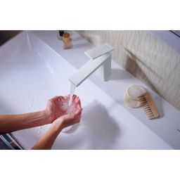 Hansgrohe Tecturis E bateria umywalkowa stojąca biała 73012700
