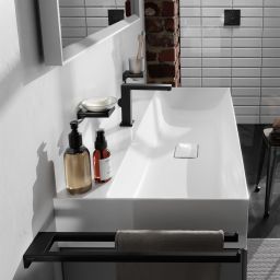 Hansgrohe Tecturis E bateria umywalkowa stojąca czarna 73023670