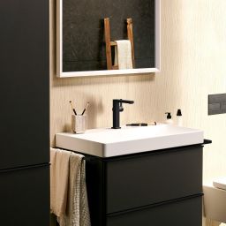 Hansgrohe Tecturis E bateria umywalkowa stojąca czarna 73041670