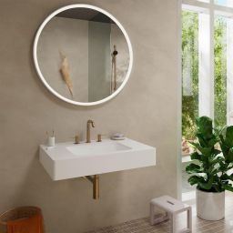 Hansgrohe Tecturis S bateria umywalkowa stojąca 3-otworowa brąz szczotkowany 73330140