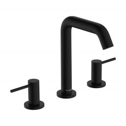 Hansgrohe Tecturis S bateria umywalkowa stojąca 3-otworowa czarny mat 73330670