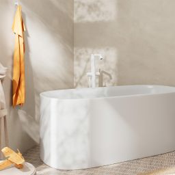 Hansgrohe Tecturis S bateria wannowo-prysznicowa wolnostojąca biały mat 73440700