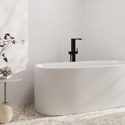 Hansgrohe Tecturis E bateria wannowo-prysznicowa wolnostojąca czarna 73445670