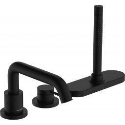 Hansgrohe Tecturis S bateria wannowo-prysznicowa 3-otworowa czarny mat 73447670