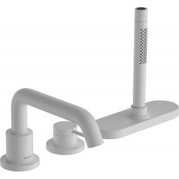 Hansgrohe Tecturis S bateria wannowo-prysznicowa 3-otworowa biały mat 73447700