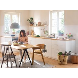 Hansgrohe Zesis M33 bateria kuchenna stojąca z wyciąganą wylewką stalowy 74820800