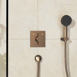 Hansgrohe DuoTurn E bateria wannowo-prysznicowa podtynkowa brąz szczotkowany 75417140