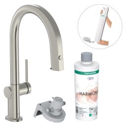 Hansgrohe Aqittura M91 FilterSystem bateria kuchenna stojąca z filtrem stalowy 76800800