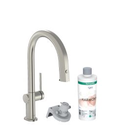 Hansgrohe Aqittura M91 bateria kuchenna z filtrem stojąca stal 76801800