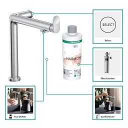 Hansgrohe Aqittura M91 bateria kuchenna stojąca z filtrem chrom 76802000