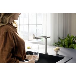 Hansgrohe Aqittura M91 FilterSystem bateria kuchenna stojąca z filtrem stalowy 76802800