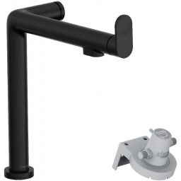 Hansgrohe Aqittura M91 FlterSystem bateria kuchenna stojąca z filtrem czarny mat 76804670