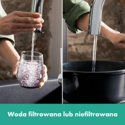 Hansgrohe Aqittura M91 bateria kuchenna z filtrem stojąca chrom 76836000