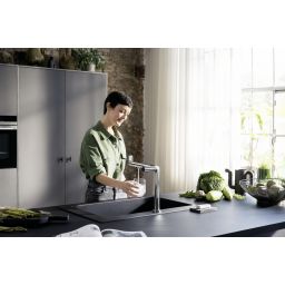 Hansgrohe Aqittura M91 bateria kuchenna stojąca z filtrem chrom 76837000