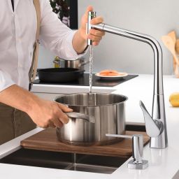Hansgrohe deska kuchenna orzech włoski 40960000
