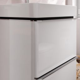 Hansgrohe Xelu Q szafka 48 cm podumywalkowa wisząca biały wysoki połysk/chrom 54019000