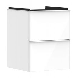 Hansgrohe Xelu Q szafka 48 cm podumywalkowa wisząca biały wysoki połysk/biały mat 54019700