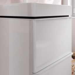 Hansgrohe Xelu Q szafka 48 cm podumywalkowa wisząca biały wysoki połysk/biały mat 54019700