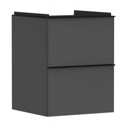 Hansgrohe Xelu Q szafka 48 cm podumywalkowa wisząca szary diament mat/czarny mat 54020670