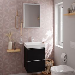 Hansgrohe Xelu Q szafka 48 cm podumywalkowa wisząca szary diament mat/biały mat 54020700