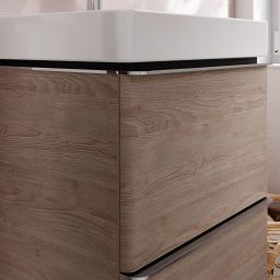 Hansgrohe Xelu Q szafka 48 cm podumywalkowa wisząca naturalny dąb/chrom 54021000