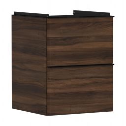 Hansgrohe Xelu Q szafka 48 cm podumywalkowa wisząca ciemny orzech/czarny mat 54022670