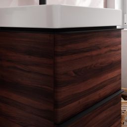 Hansgrohe Xelu Q szafka 48 cm podumywalkowa wisząca ciemny orzech/czarny mat 54022670