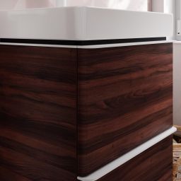 Hansgrohe Xelu Q szafka 48 cm podumywalkowa wisząca ciemny orzech/biały mat 54022700