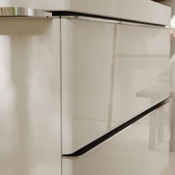 Hansgrohe Xelu Q szafka 58 cm podumywalkowa wisząca biały wysoki połysk/chrom 54023000