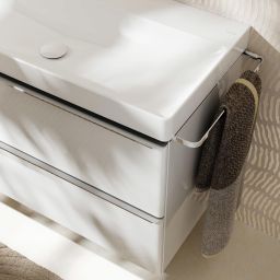 Hansgrohe Xelu Q szafka 58 cm podumywalkowa wisząca biały wysoki połysk/chrom 54023000