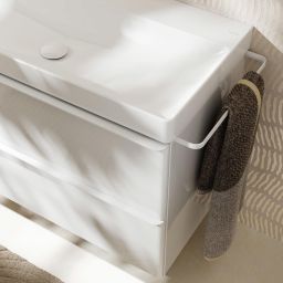 Hansgrohe Xelu Q szafka 58 cm podumywalkowa wisząca biały wysoki połysk/biały mat 54023700