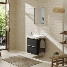 Hansgrohe Xelu Q szafka 58 cm podumywalkowa wisząca szary diament mat/biały mat 54024700