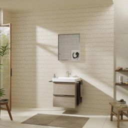 Hansgrohe Xelu Q szafka 58 cm podumywalkowa wisząca naturalny dąb/chrom 54025000