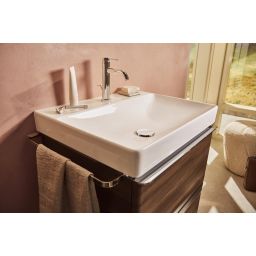 Hansgrohe Xelu Q szafka 58 cm podumywalkowa wisząca ciemny orzech/chrom 54026000