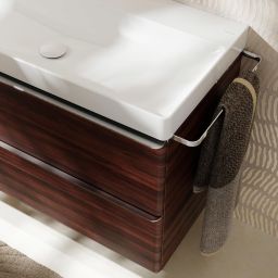 Hansgrohe Xelu Q szafka 58 cm podumywalkowa wisząca ciemny orzech/chrom 54026000