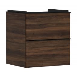 Hansgrohe Xelu Q szafka 58 cm podumywalkowa wisząca ciemny orzech/czarny mat 54026670