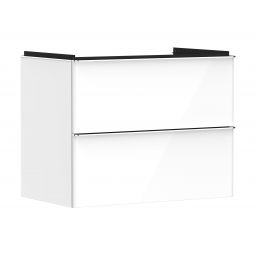 Hansgrohe Xelu Q szafka 78 cm podumywalkowa wisząca biały wysoki połysk/chrom 54027000