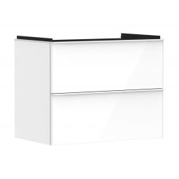 Hansgrohe Xelu Q szafka 78 cm podumywalkowa wisząca biały wysoki połysk/biały mat 54027700