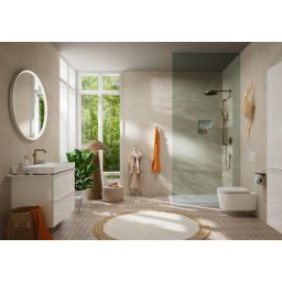 Hansgrohe Xelu Q szafka 78 cm podumywalkowa wisząca biały wysoki połysk/biały mat 54027700