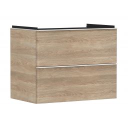 Hansgrohe Xelu Q szafka 78 cm podumywalkowa wisząca naturalny dąb/biały mat 54029700