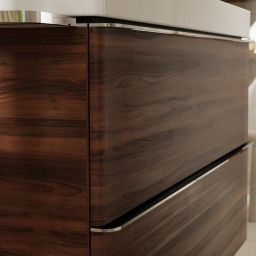 Hansgrohe Xelu Q szafka 78 cm podumywalkowa wisząca ciemny orzech/chrom 54030000