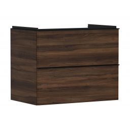 Hansgrohe Xelu Q szafka 78 cm podumywalkowa wisząca ciemny orzech/czarny mat 54030670