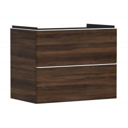 Hansgrohe Xelu Q szafka 78 cm podumywalkowa wisząca ciemny orzech/biały mat 54030700