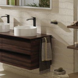 Hansgrohe Xelu Q wieszak na ręcznik do szafki czarny mat 54143670