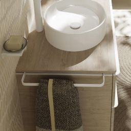 Hansgrohe Xelu Q wieszak na ręcznik do szafki biały mat 54143700