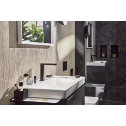 Hansgrohe Xelu Q półka do szafki podumywalkowej czarny mat 54144670